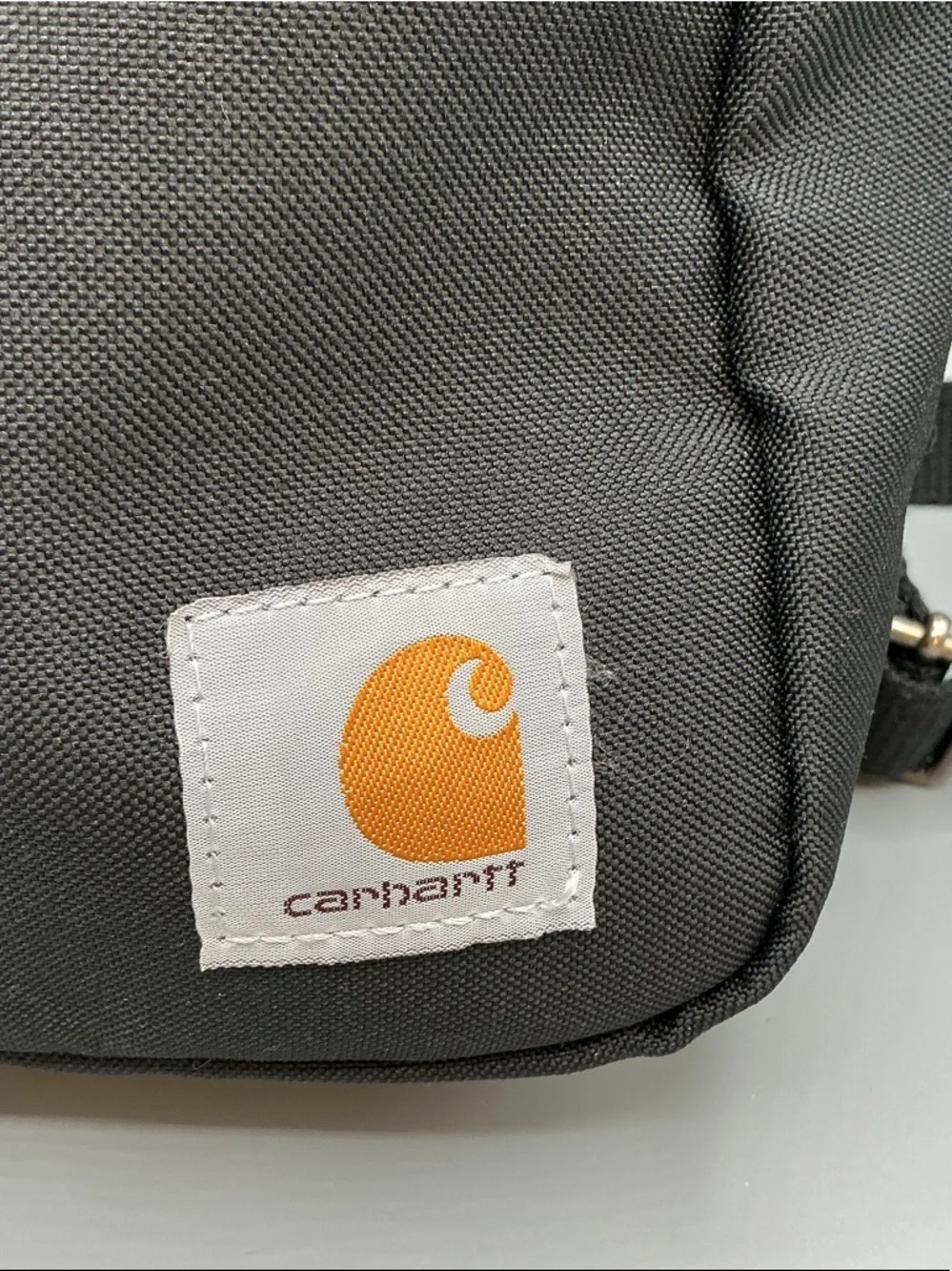 Carhartt Black Canvas Mini Backpack with Logo Patch